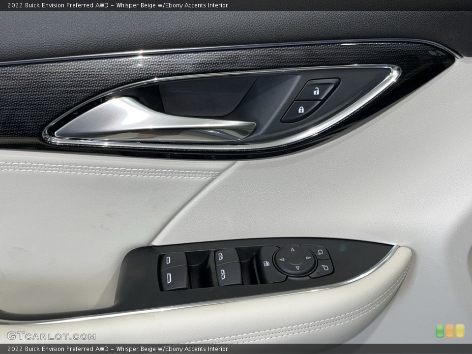 Whisper Beige w/Ebony Accents Interior Door Panel for the 2022 Buick Envision Preferred AWD #144693261