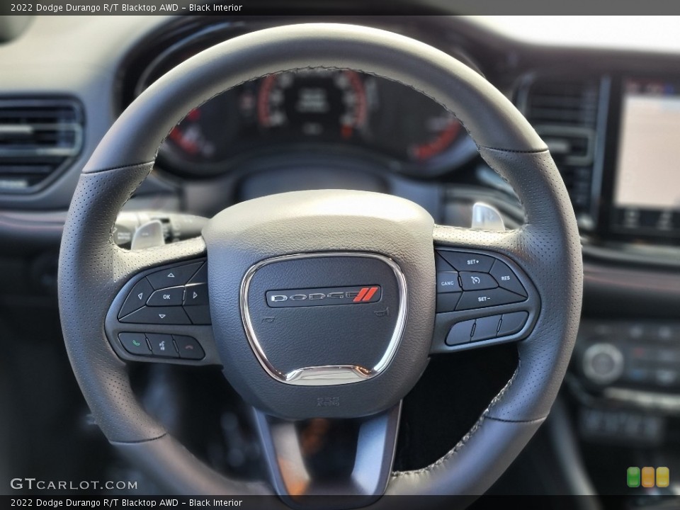 Black Interior Steering Wheel for the 2022 Dodge Durango R/T Blacktop AWD #144693272