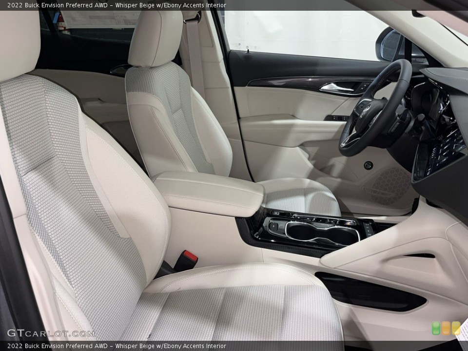 Whisper Beige w/Ebony Accents 2022 Buick Envision Interiors