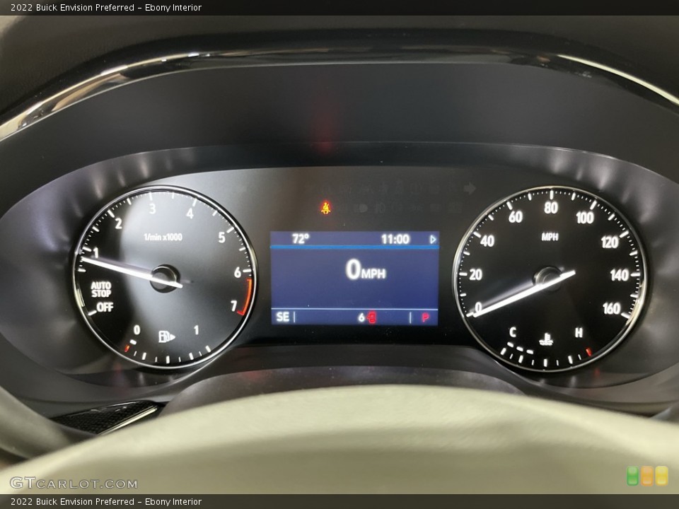Ebony Interior Gauges for the 2022 Buick Envision Preferred #144693621