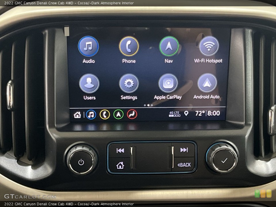 Cocoa/­Dark Atmosphere Interior Controls for the 2022 GMC Canyon Denali Crew Cab 4WD #144695610