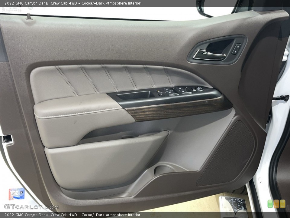 Cocoa/­Dark Atmosphere Interior Door Panel for the 2022 GMC Canyon Denali Crew Cab 4WD #144695694