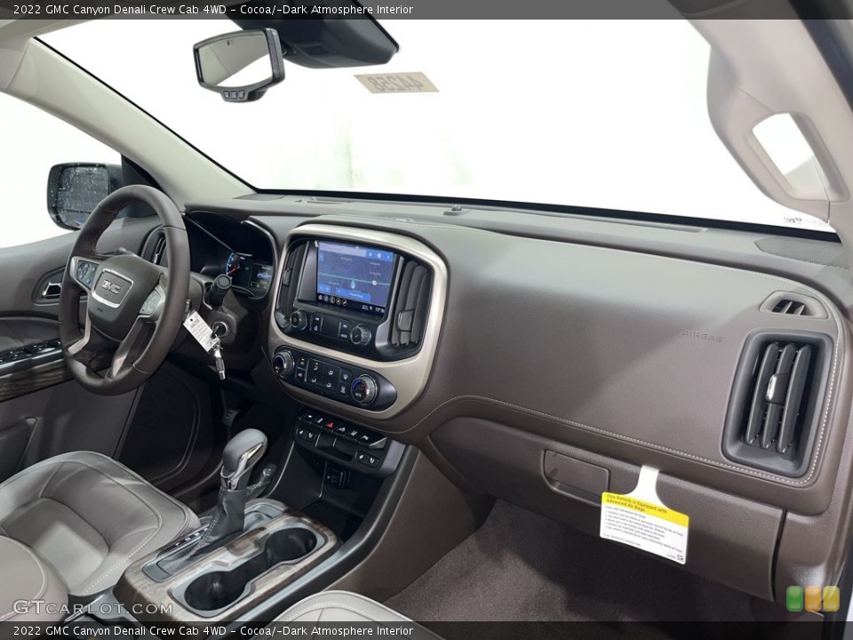 Cocoa/­Dark Atmosphere Interior Dashboard for the 2022 GMC Canyon Denali Crew Cab 4WD #144695766
