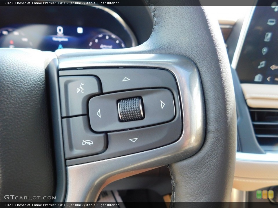 Jet Black/Maple Sugar Interior Steering Wheel for the 2023 Chevrolet Tahoe Premier 4WD #144695862