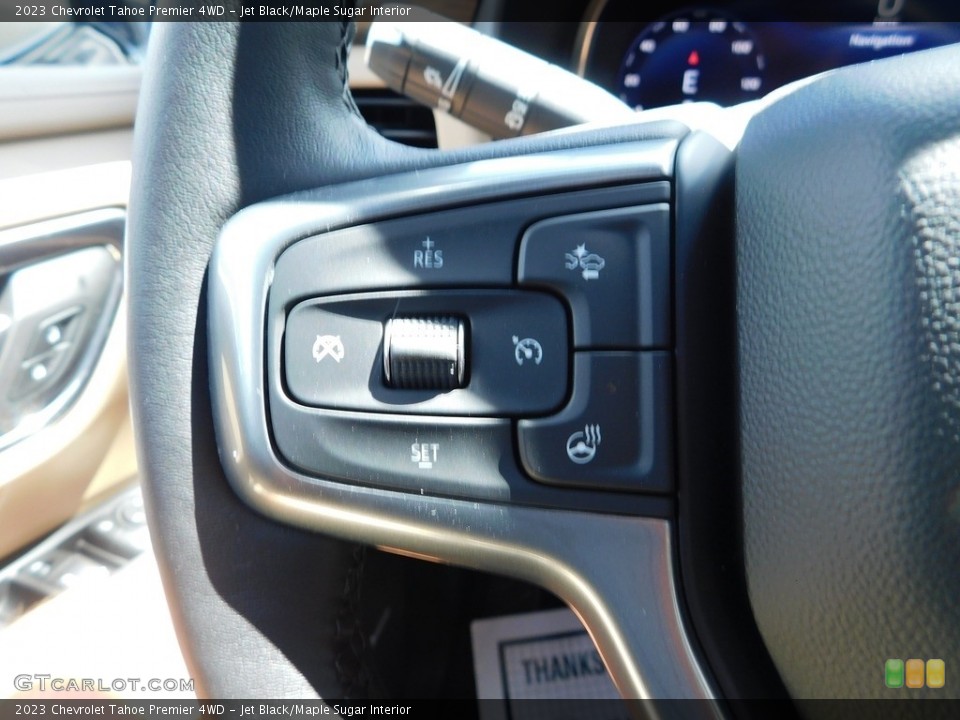 Jet Black/Maple Sugar Interior Steering Wheel for the 2023 Chevrolet Tahoe Premier 4WD #144695874