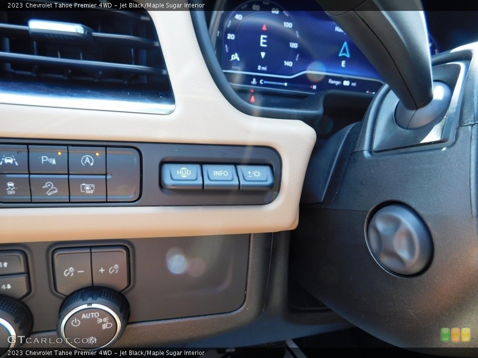 Jet Black/Maple Sugar Interior Controls for the 2023 Chevrolet Tahoe Premier 4WD #144695901