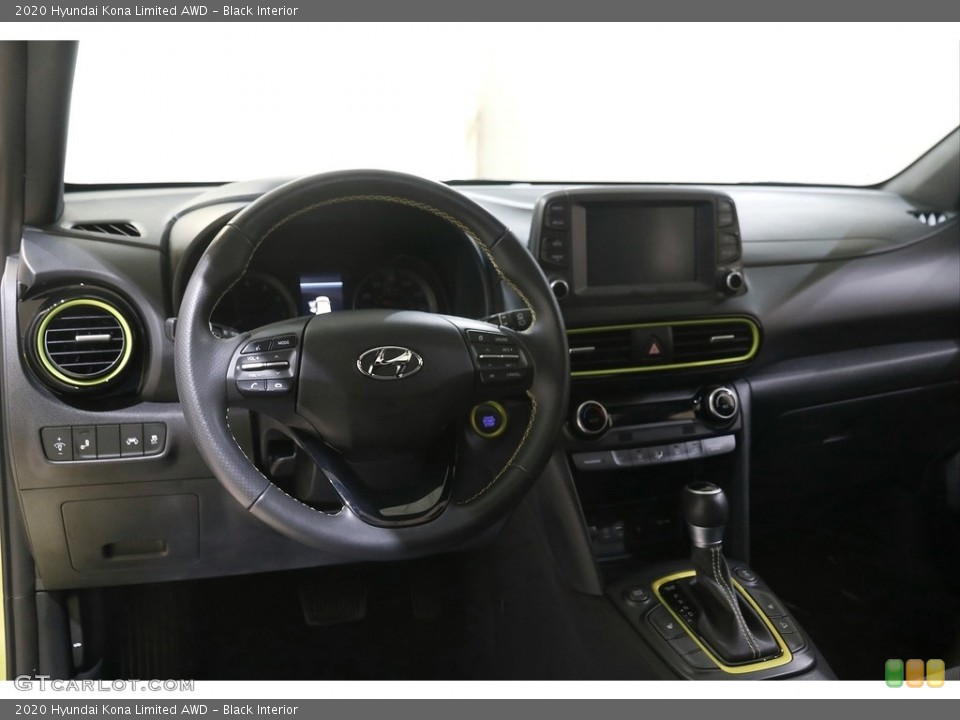 Black Interior Dashboard for the 2020 Hyundai Kona Limited AWD #144697338