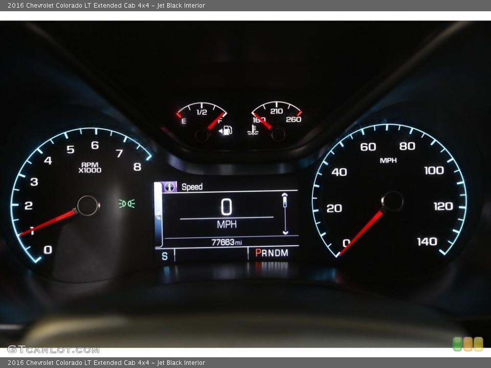 Jet Black Interior Gauges for the 2016 Chevrolet Colorado LT Extended Cab 4x4 #144697956