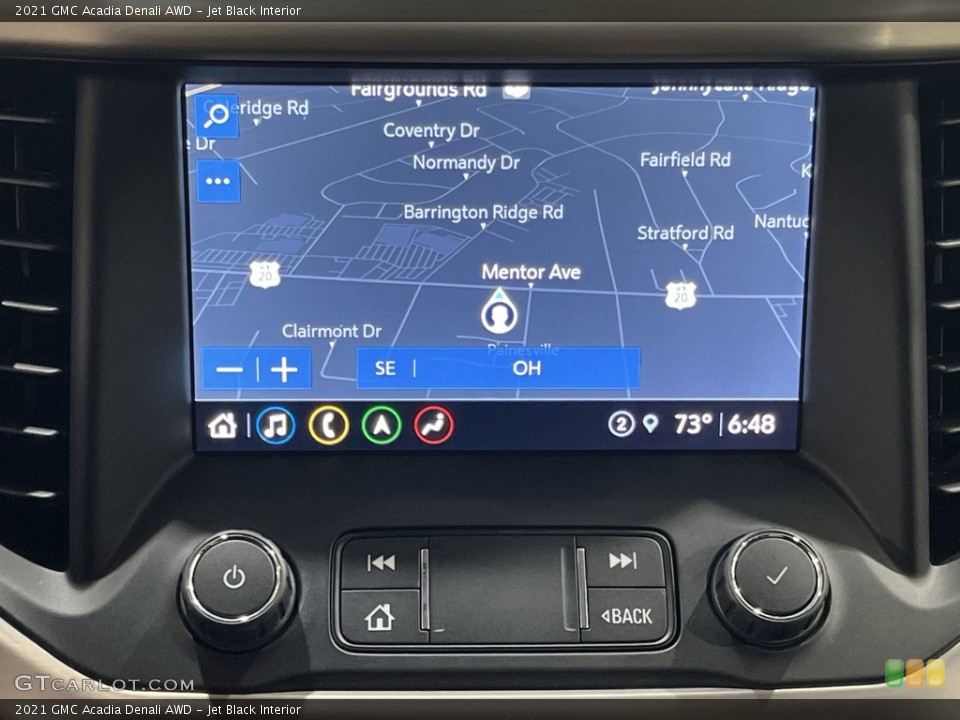 Jet Black Interior Navigation for the 2021 GMC Acadia Denali AWD #144698118