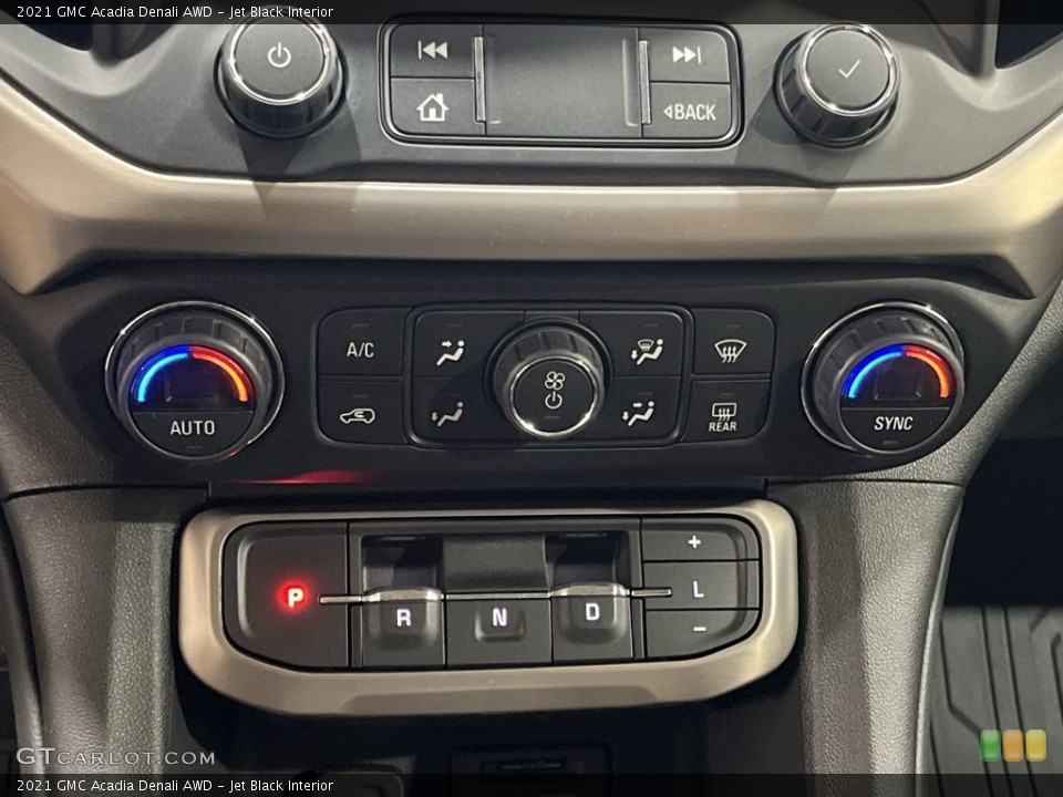 Jet Black Interior Controls for the 2021 GMC Acadia Denali AWD #144698142