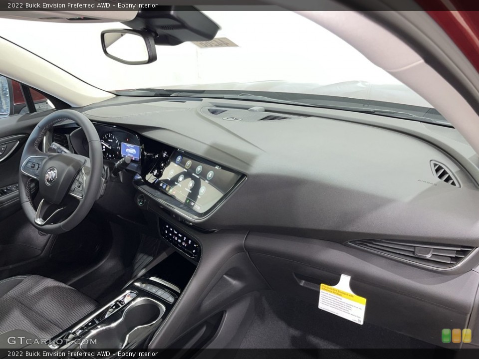 Ebony Interior Dashboard for the 2022 Buick Envision Preferred AWD #144698679
