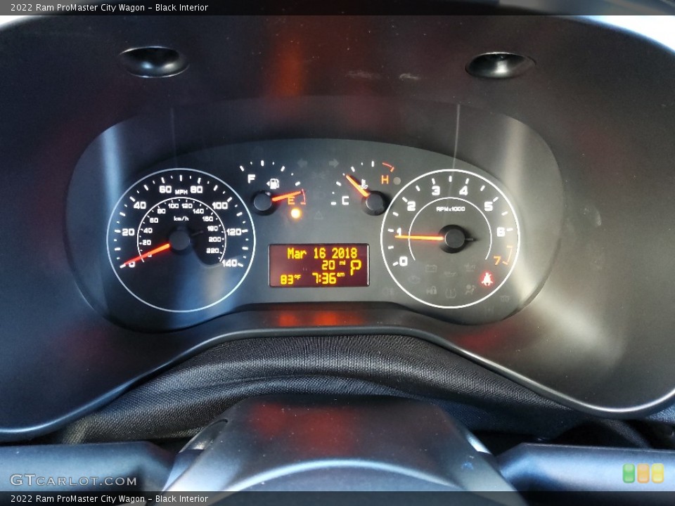 Black Interior Gauges for the 2022 Ram ProMaster City Wagon #144699333