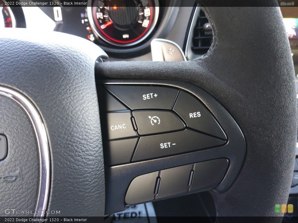 Black Interior Steering Wheel for the 2022 Dodge Challenger 1320 #144699921