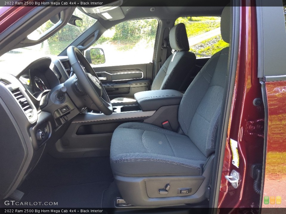 Black Interior Front Seat for the 2022 Ram 2500 Big Horn Mega Cab 4x4 #144700230