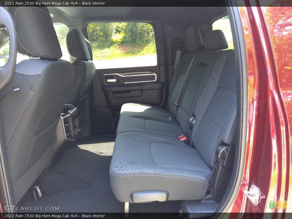Black Interior Rear Seat for the 2022 Ram 2500 Big Horn Mega Cab 4x4 #144700257