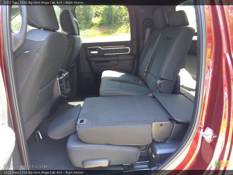 Black Interior Rear Seat for the 2022 Ram 2500 Big Horn Mega Cab 4x4 #144700266
