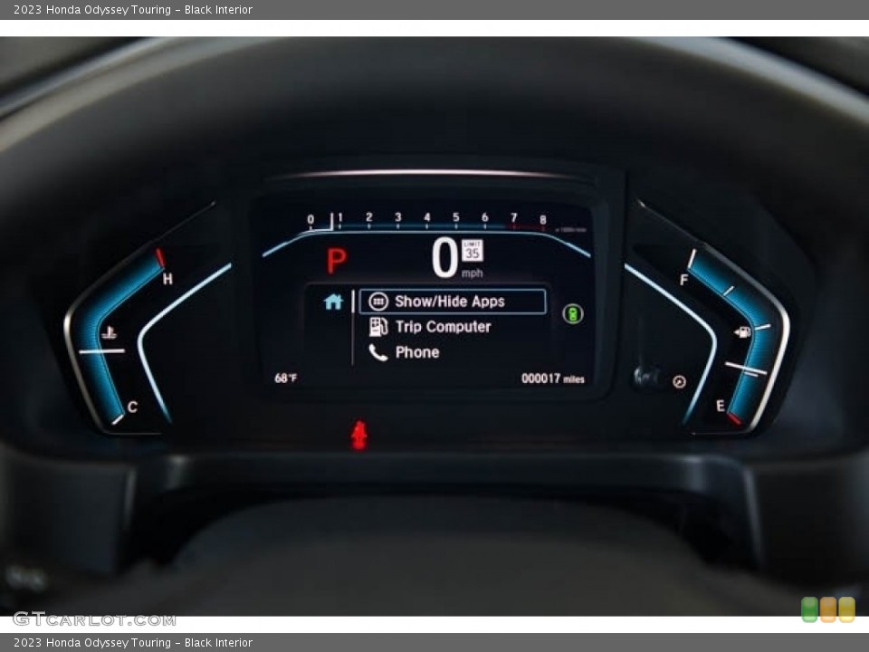 Black Interior Gauges for the 2023 Honda Odyssey Touring #144701133