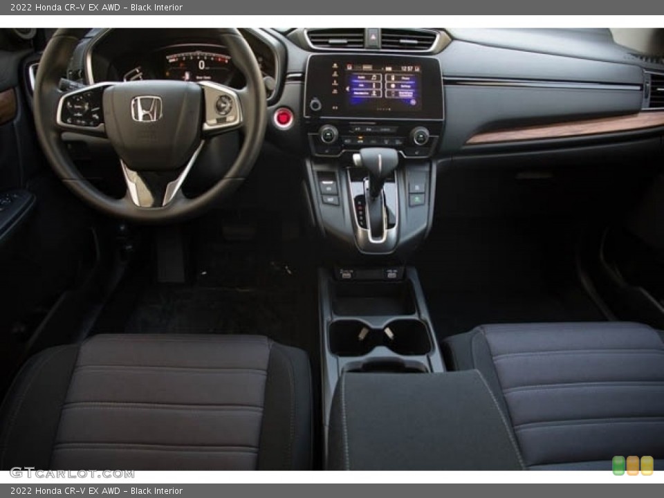 Black Interior Dashboard for the 2022 Honda CR-V EX AWD #144701862