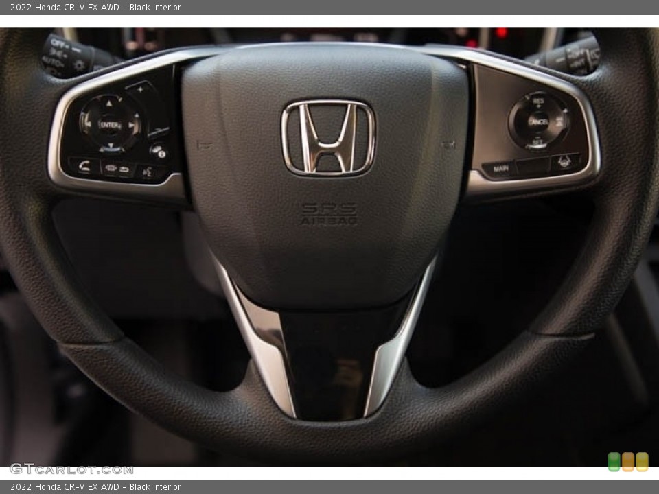 Black Interior Steering Wheel for the 2022 Honda CR-V EX AWD #144701895