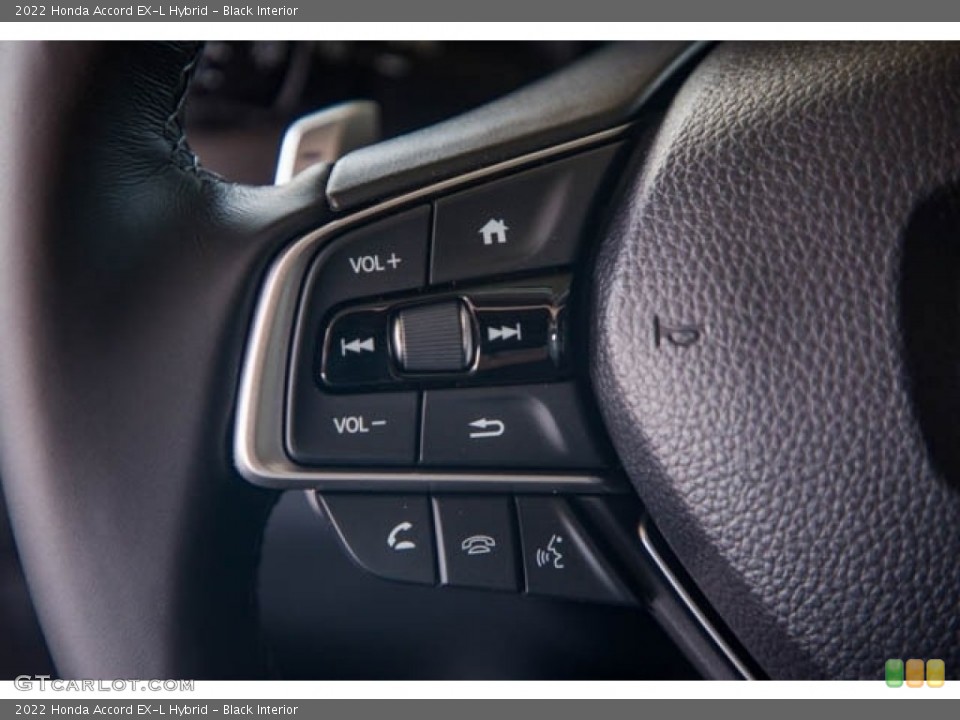 Black Interior Steering Wheel for the 2022 Honda Accord EX-L Hybrid #144703482