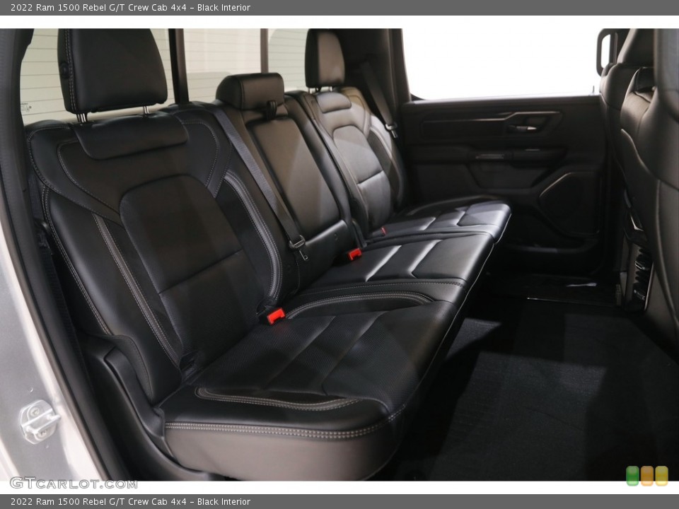 Black Interior Rear Seat for the 2022 Ram 1500 Rebel G/T Crew Cab 4x4 #144704232