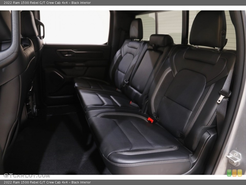 Black Interior Rear Seat for the 2022 Ram 1500 Rebel G/T Crew Cab 4x4 #144704253