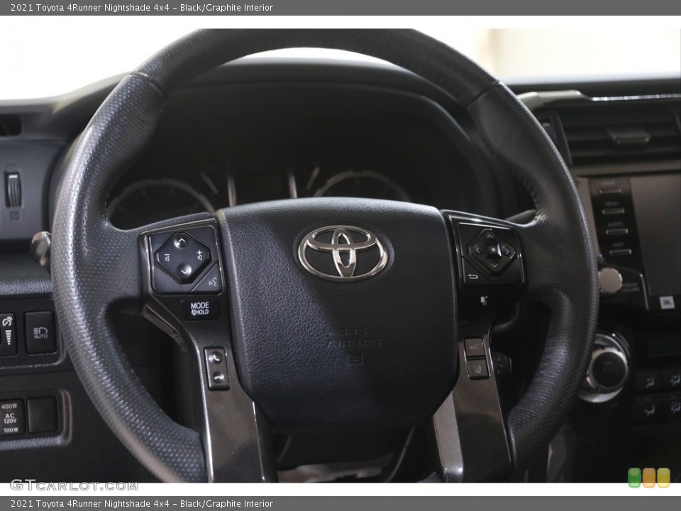 Black/Graphite Interior Steering Wheel for the 2021 Toyota 4Runner Nightshade 4x4 #144704406