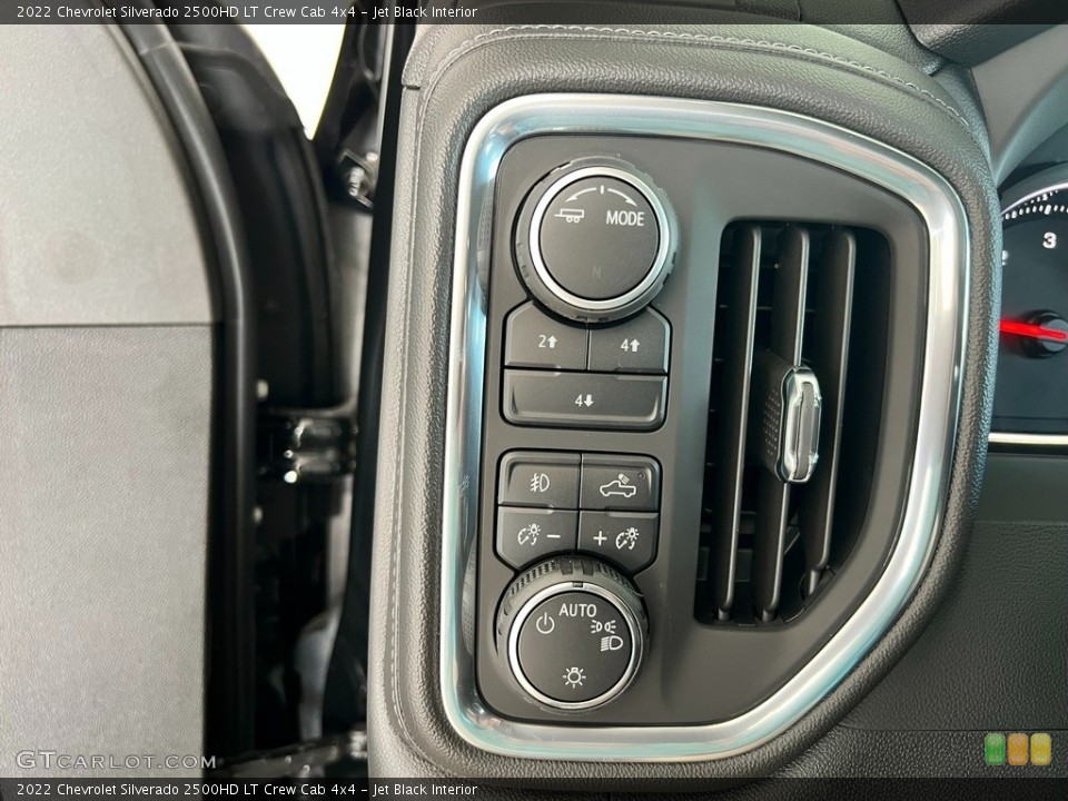 Jet Black Interior Controls for the 2022 Chevrolet Silverado 2500HD LT Crew Cab 4x4 #144704655