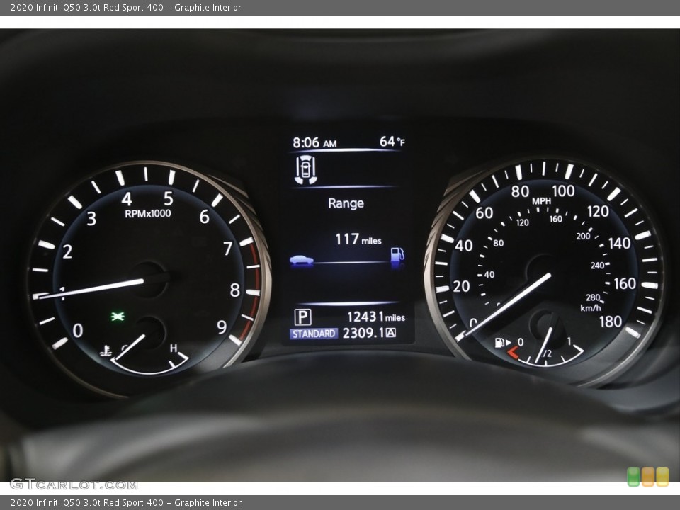 Graphite Interior Gauges for the 2020 Infiniti Q50 3.0t Red Sport 400 #144706200