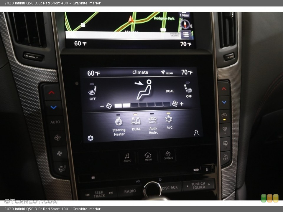 Graphite Interior Controls for the 2020 Infiniti Q50 3.0t Red Sport 400 #144706323