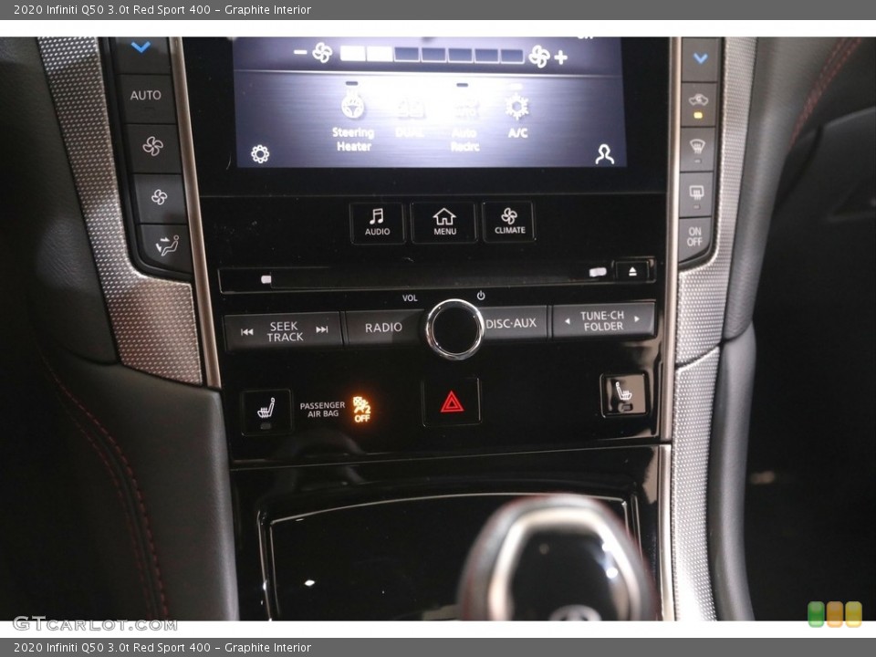 Graphite Interior Controls for the 2020 Infiniti Q50 3.0t Red Sport 400 #144706347