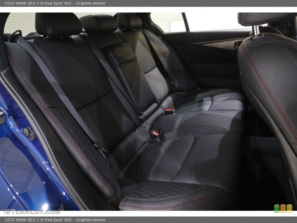Graphite Interior Rear Seat for the 2020 Infiniti Q50 3.0t Red Sport 400 #144706398