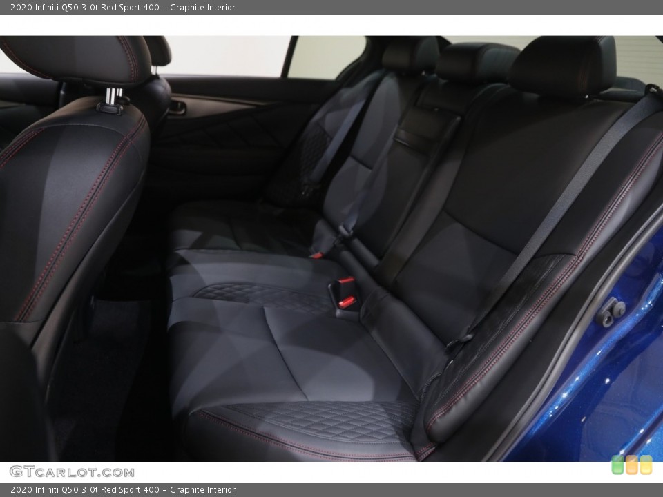 Graphite Interior Rear Seat for the 2020 Infiniti Q50 3.0t Red Sport 400 #144706419