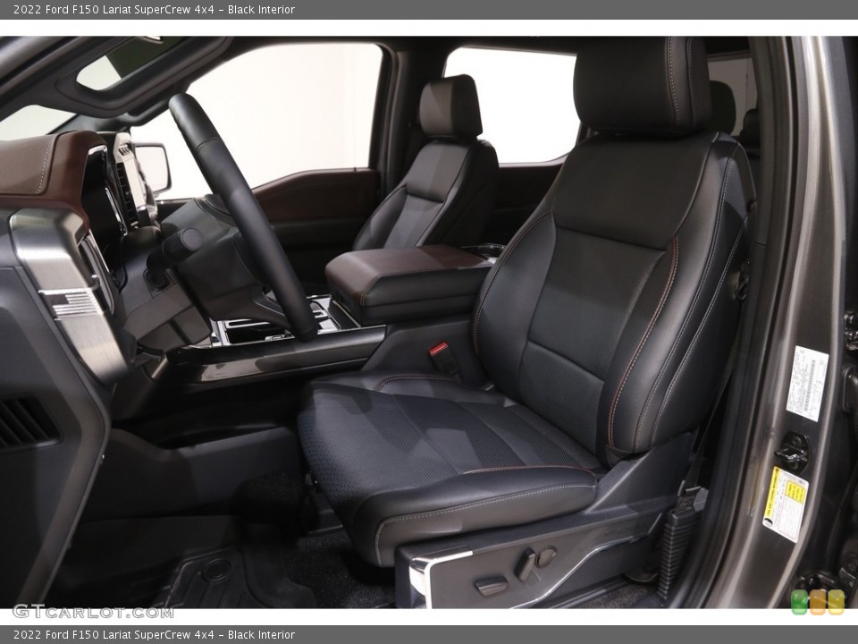 Black Interior Photo for the 2022 Ford F150 Lariat SuperCrew 4x4 #144706653