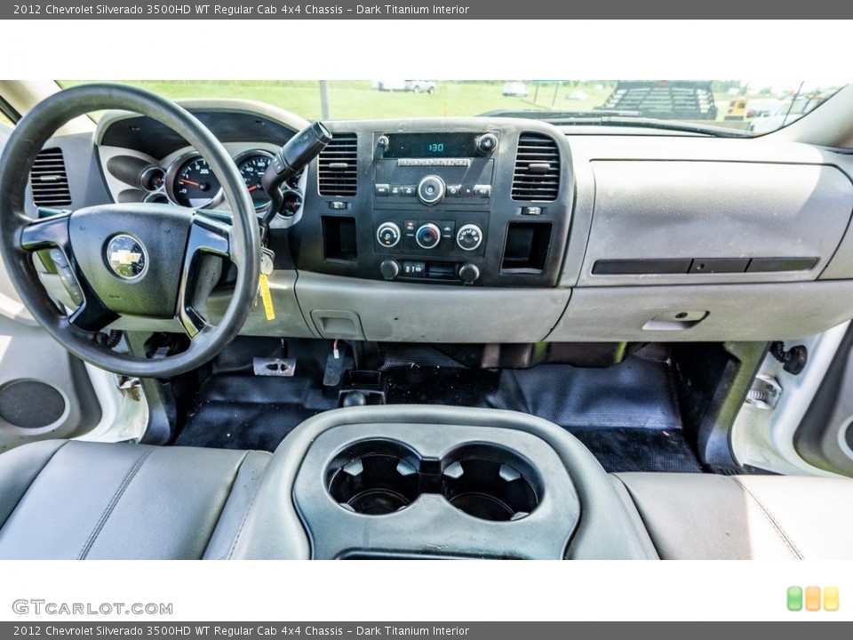 Dark Titanium Interior Dashboard for the 2012 Chevrolet Silverado 3500HD WT Regular Cab 4x4 Chassis #144707415