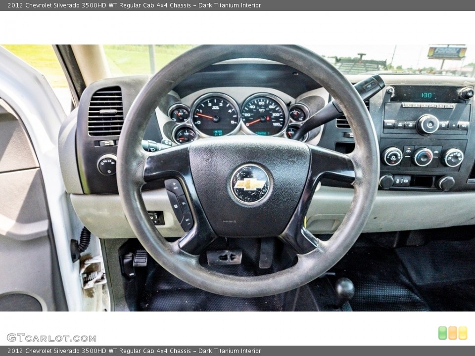 Dark Titanium Interior Steering Wheel for the 2012 Chevrolet Silverado 3500HD WT Regular Cab 4x4 Chassis #144707460
