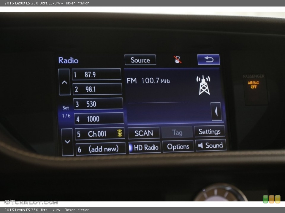 Flaxen Interior Audio System for the 2016 Lexus ES 350 Ultra Luxury #144707922