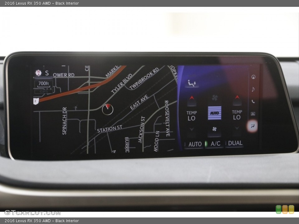 Black Interior Navigation for the 2016 Lexus RX 350 AWD #144708432