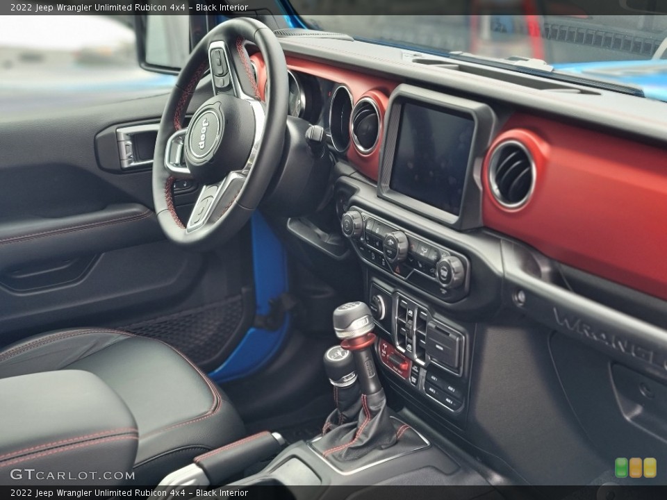 Black Interior Dashboard for the 2022 Jeep Wrangler Unlimited Rubicon 4x4 #144709137