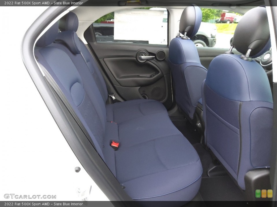 Slate Blue Interior Rear Seat for the 2022 Fiat 500X Sport AWD #144711364