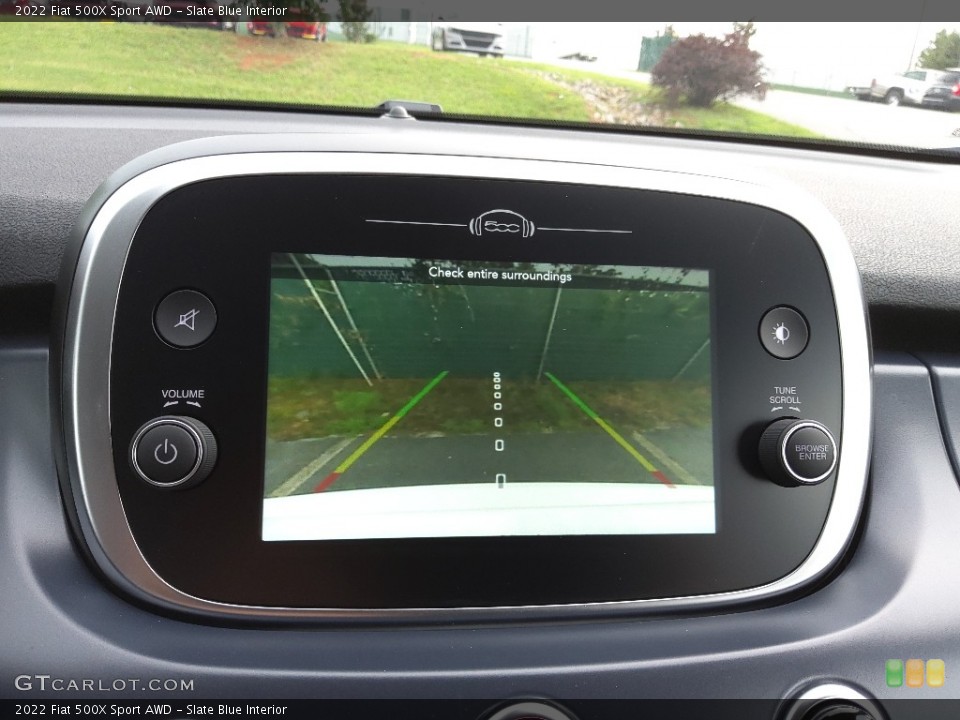 Slate Blue Interior Navigation for the 2022 Fiat 500X Sport AWD #144711409