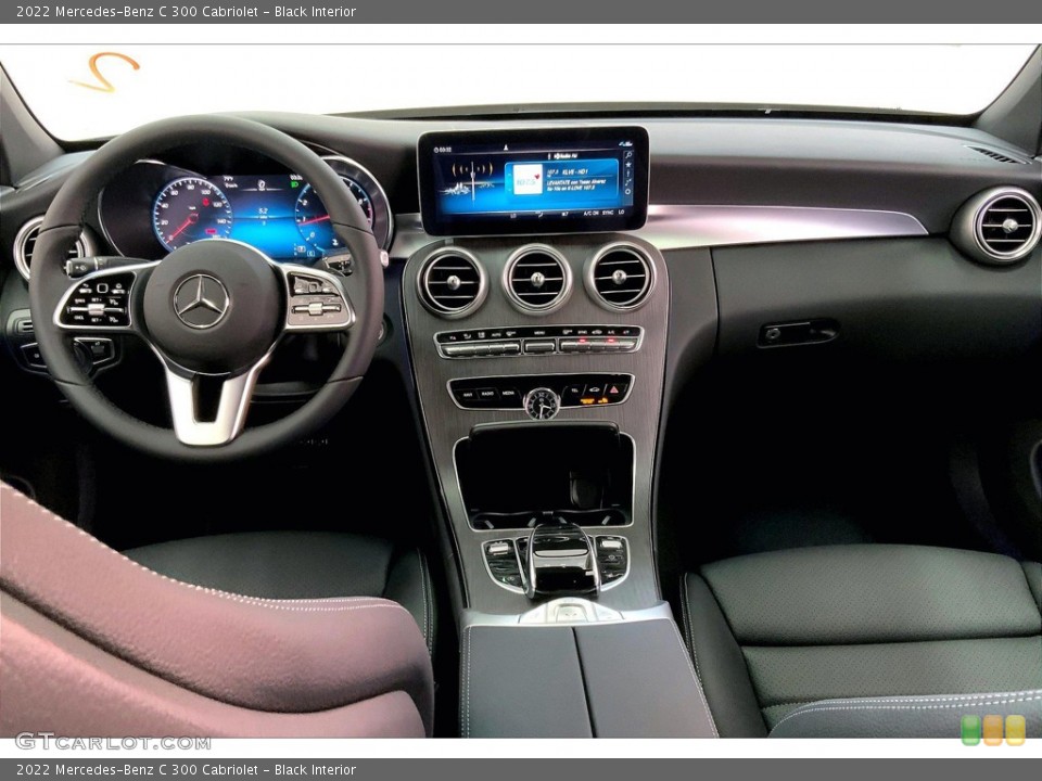 Black Interior Dashboard for the 2022 Mercedes-Benz C 300 Cabriolet #144712711