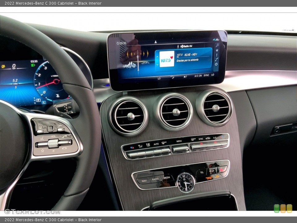 Black Interior Controls for the 2022 Mercedes-Benz C 300 Cabriolet #144712738