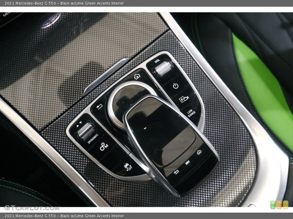 Black w/Lime Green Accents Interior Controls for the 2021 Mercedes-Benz G 550 #144713650