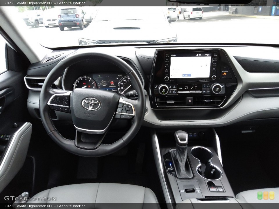 Graphite Interior Dashboard for the 2022 Toyota Highlander XLE #144713791