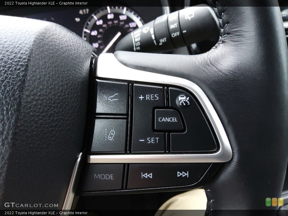 Graphite Interior Steering Wheel for the 2022 Toyota Highlander XLE #144713845