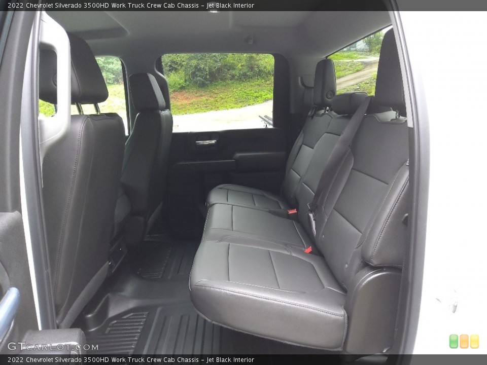 Jet Black Interior Rear Seat for the 2022 Chevrolet Silverado 3500HD Work Truck Crew Cab Chassis #144714601