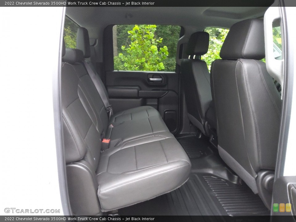 Jet Black Interior Rear Seat for the 2022 Chevrolet Silverado 3500HD Work Truck Crew Cab Chassis #144714626