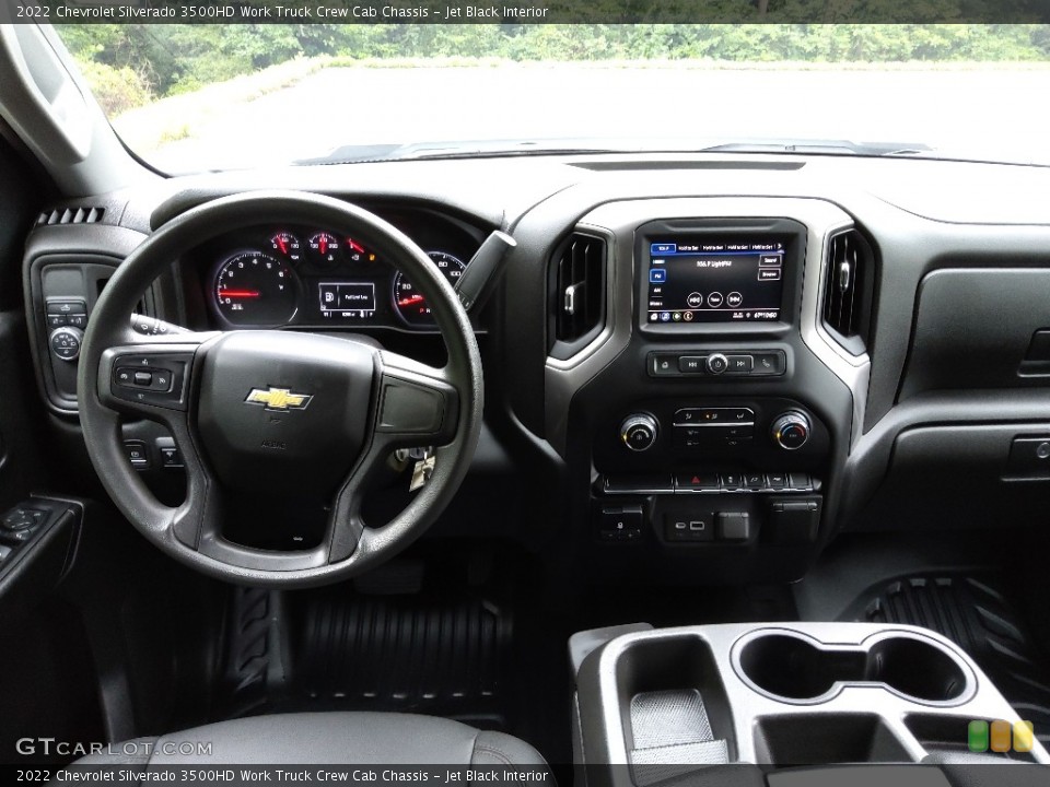 Jet Black Interior Dashboard for the 2022 Chevrolet Silverado 3500HD Work Truck Crew Cab Chassis #144714697