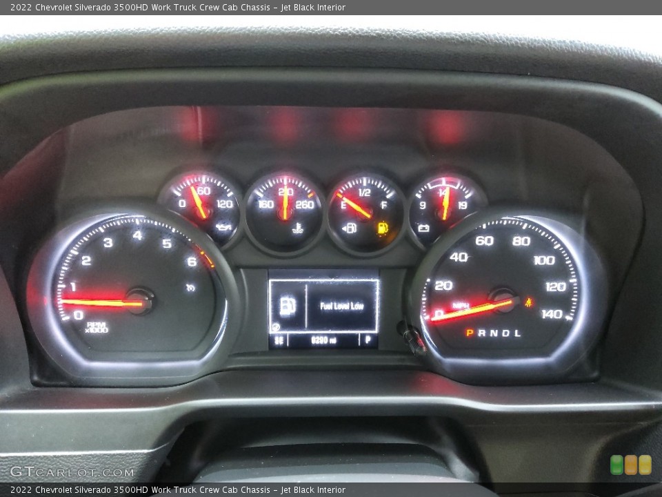 Jet Black Interior Gauges for the 2022 Chevrolet Silverado 3500HD Work Truck Crew Cab Chassis #144714757
